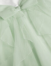 Raphela Puff Sleeve Bow Party Dress, Green (SAGE), large