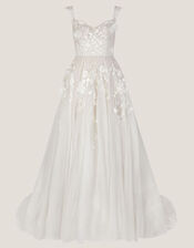 Luciane Off-Shoulder Wedding Dress, Ivory (IVORY), large