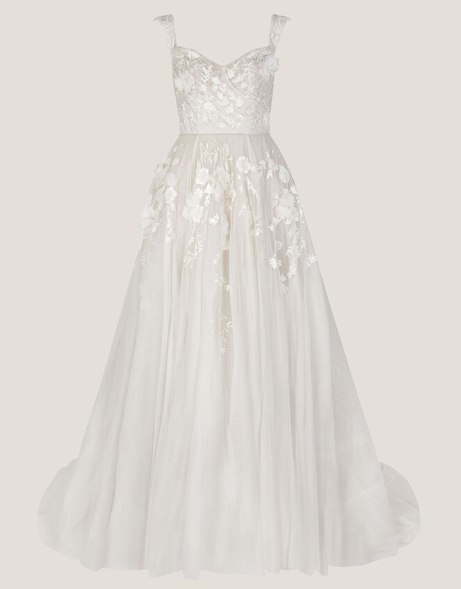 Luciane Off-Shoulder Wedding Dress, Ivory (IVORY), large