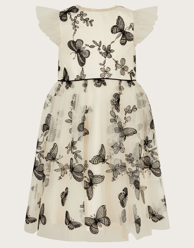 Savannah Monochrome Butterfly Dress, Ivory (IVORY), large