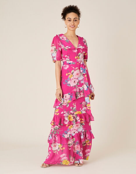Vivenne Floral Maxi Dress  Pink, Pink (PINK), large