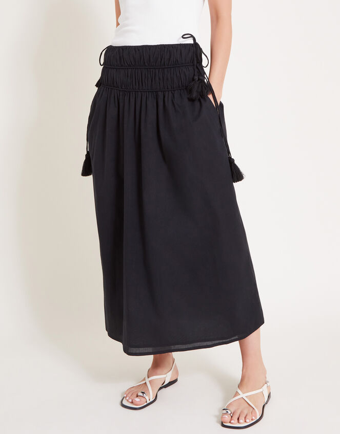 Jade Maxi Skirt, Black (BLACK), large