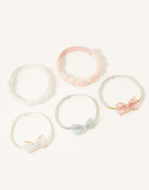 Baby Rosette And Bow Bando Set Girls Hair Accessories Monsoon Global