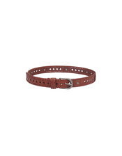 Maison Hotel Devendra Leather Belt, Brown (BROWN), large