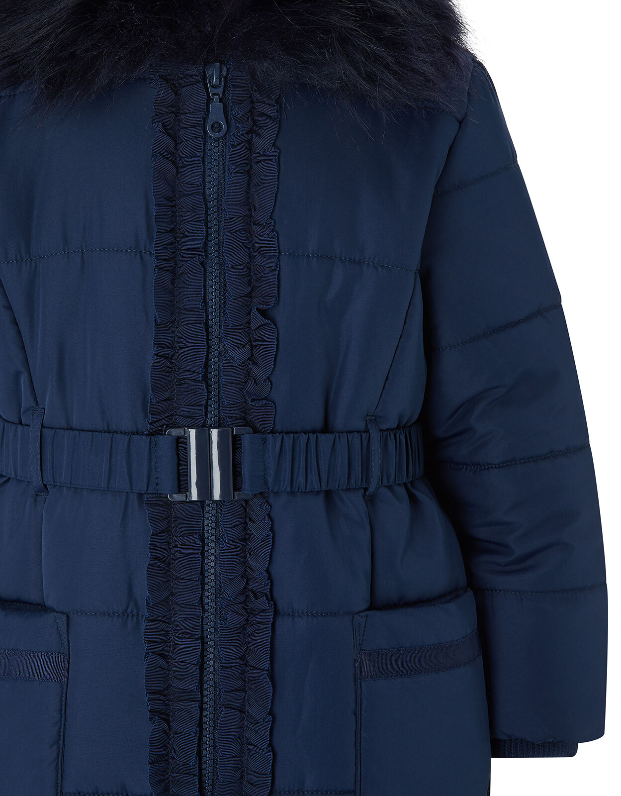 Belted girls coat on sale