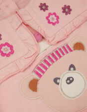 Baby Bear Collared Top & Leggings Set, Pink (PINK), large