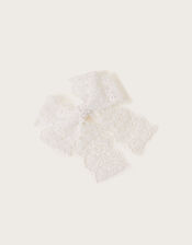 Alea Lacey Bow Tie Hair Clip, , large
