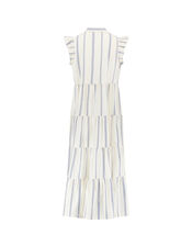 East Corrine Frill Tiered Maxi Dress, White (WHITE), large