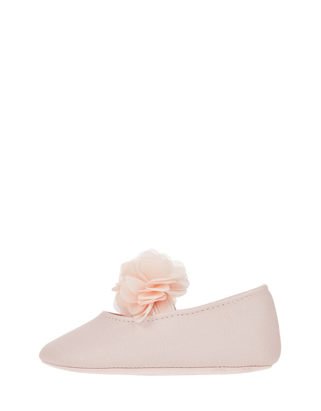Baby Macaroon Corsage Booties, Pink (PALE PINK), large