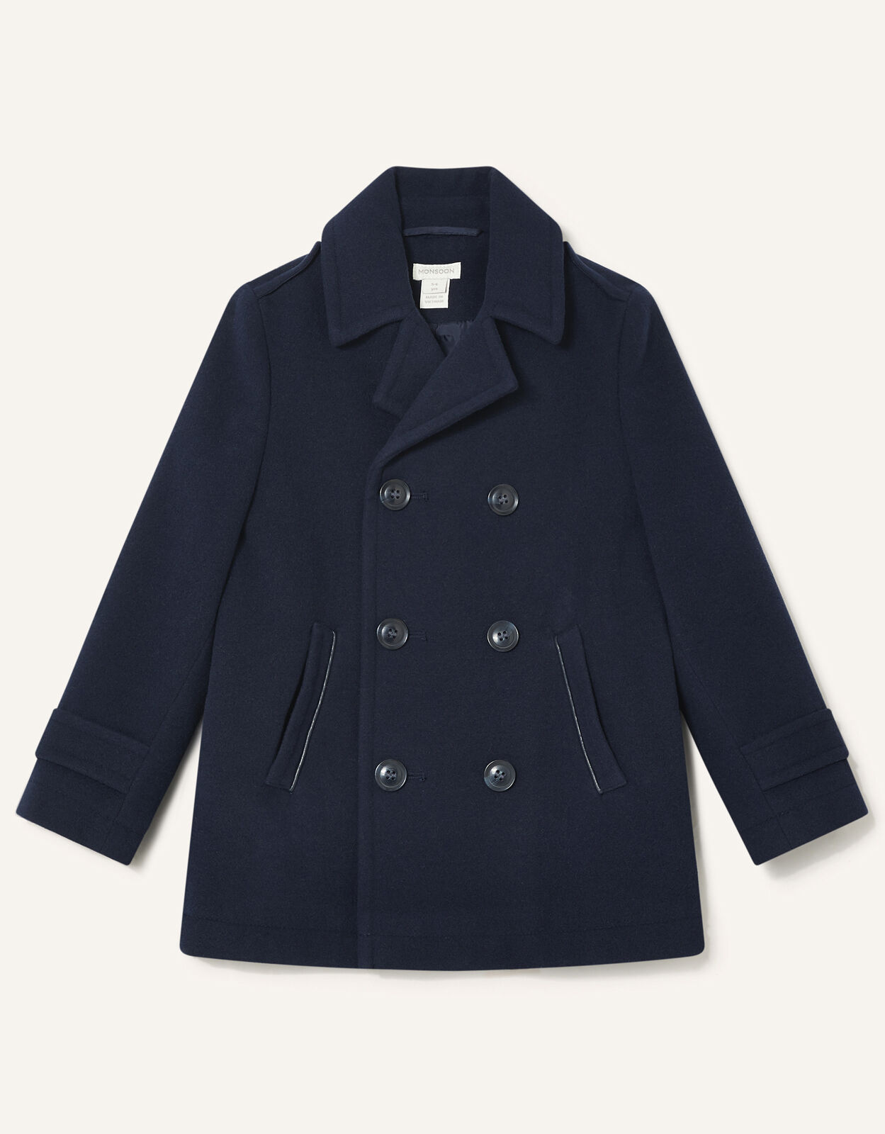 Pea Coat Blue Boys Coats Jackets Monsoon Global