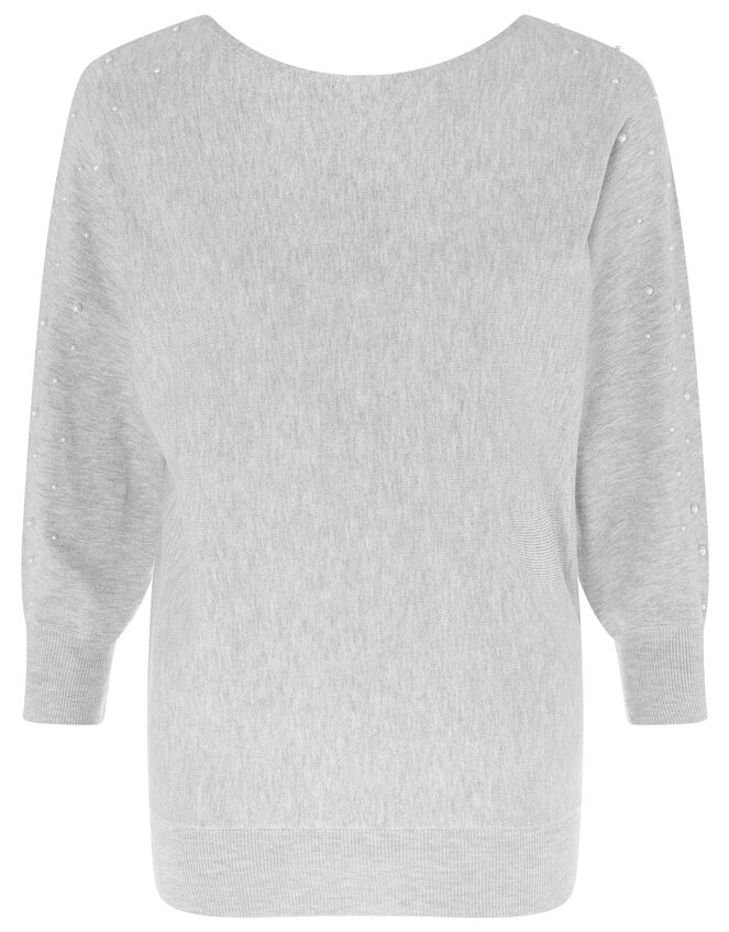 Pearl Dolman Jumper, Grey (GREY MARL), large