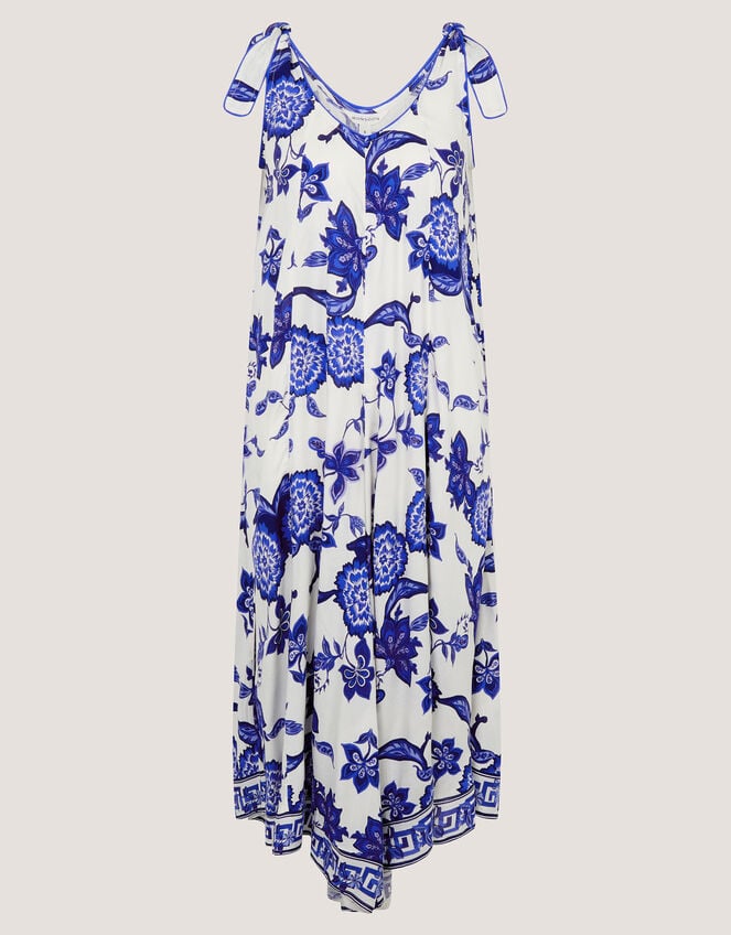 Gloria Floral Culotte Jumpsuit, Blue (BLUE), large