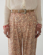Maison Hotel Wide-Leg Trousers, Cream (CREAM), large