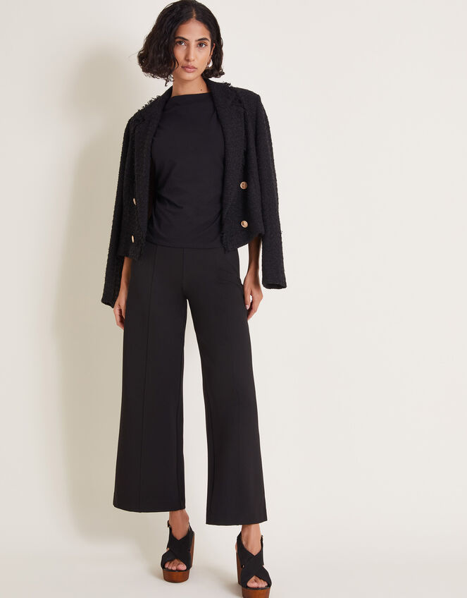 Paula Ponte Bootcut Pants, Black (BLACK), large