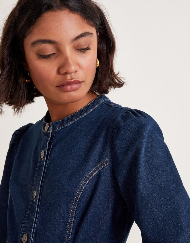 Lulu Denim Dress, Blue (DENIM BLUE), large