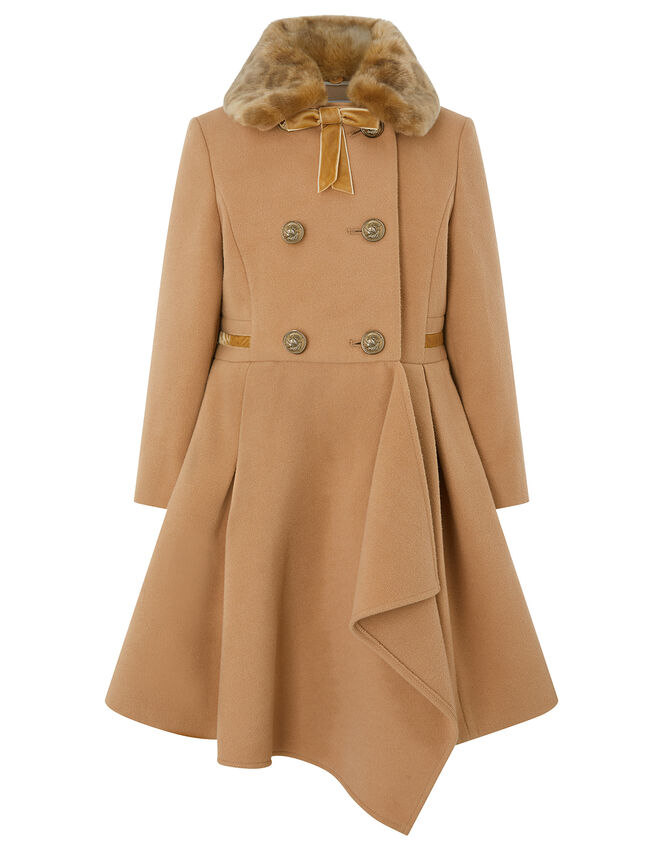 Camel Waterfall Coat, Camel (CAMEL), large