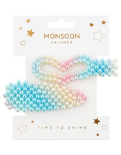 Pearly Rainbow Hair Clips, , large