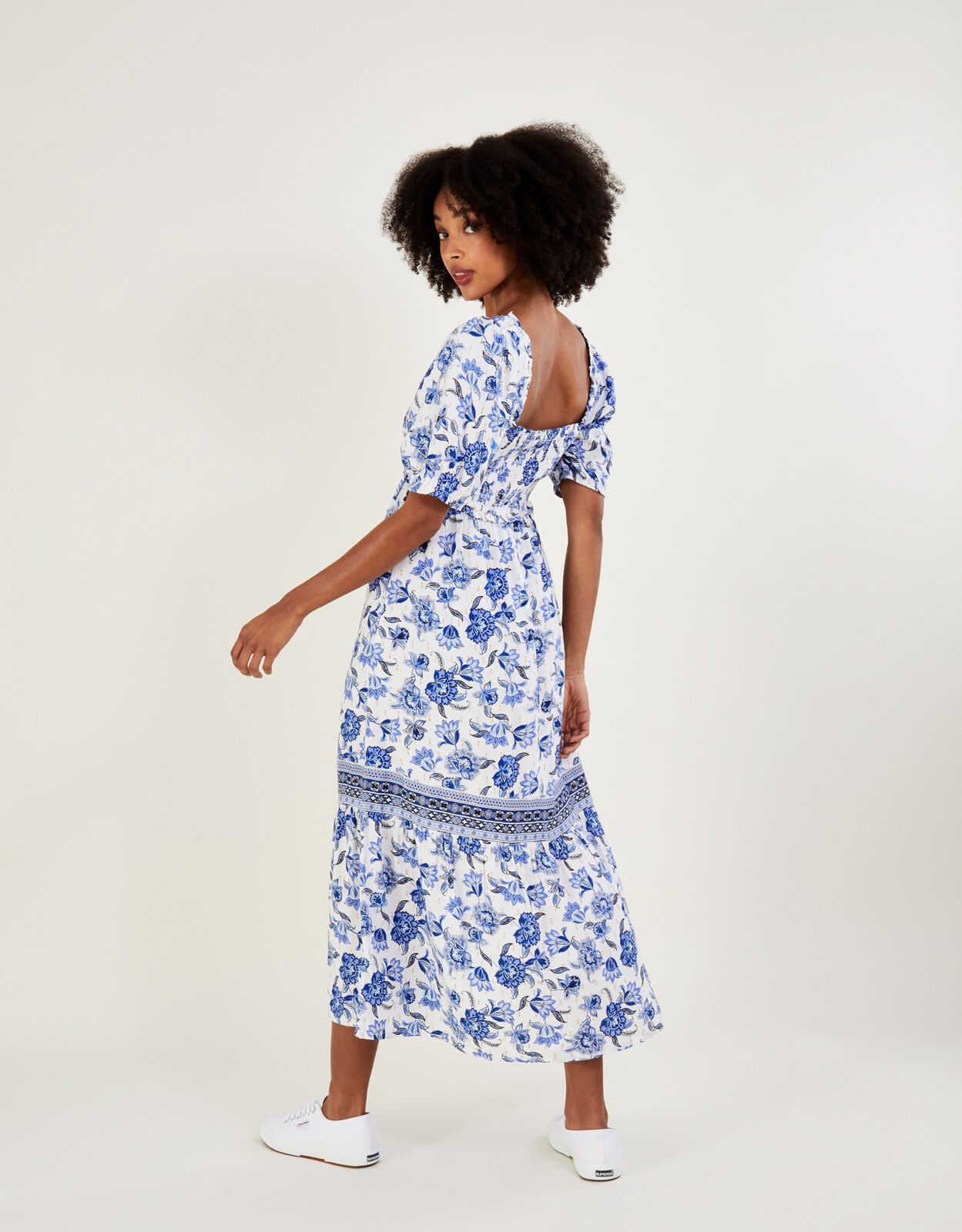 Monsoon blue floral dress store