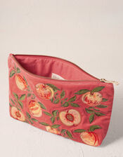 Elizabeth Scarlett Summer Peach Velvet Pouch, , large