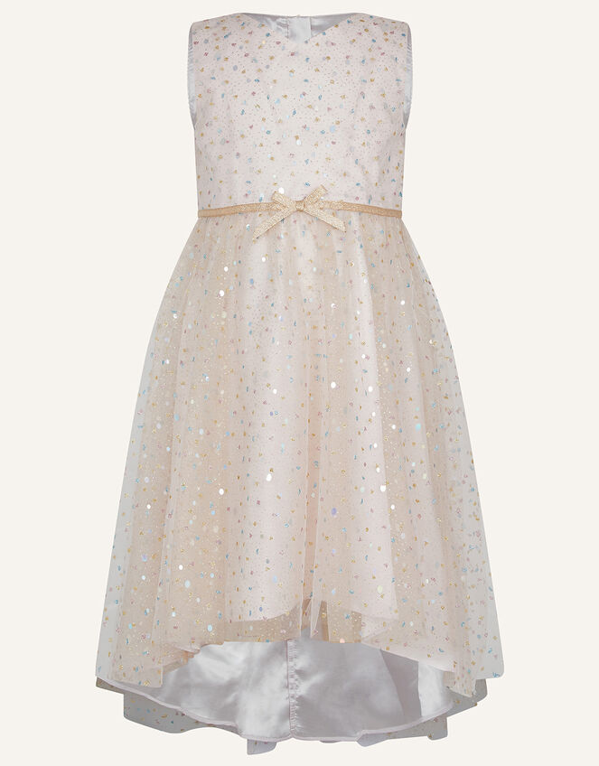 Supernova Foil Print Dress, Pink (PALE PINK), large