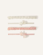 Baby Rosette and Bow Bandos 4 Pack, , large