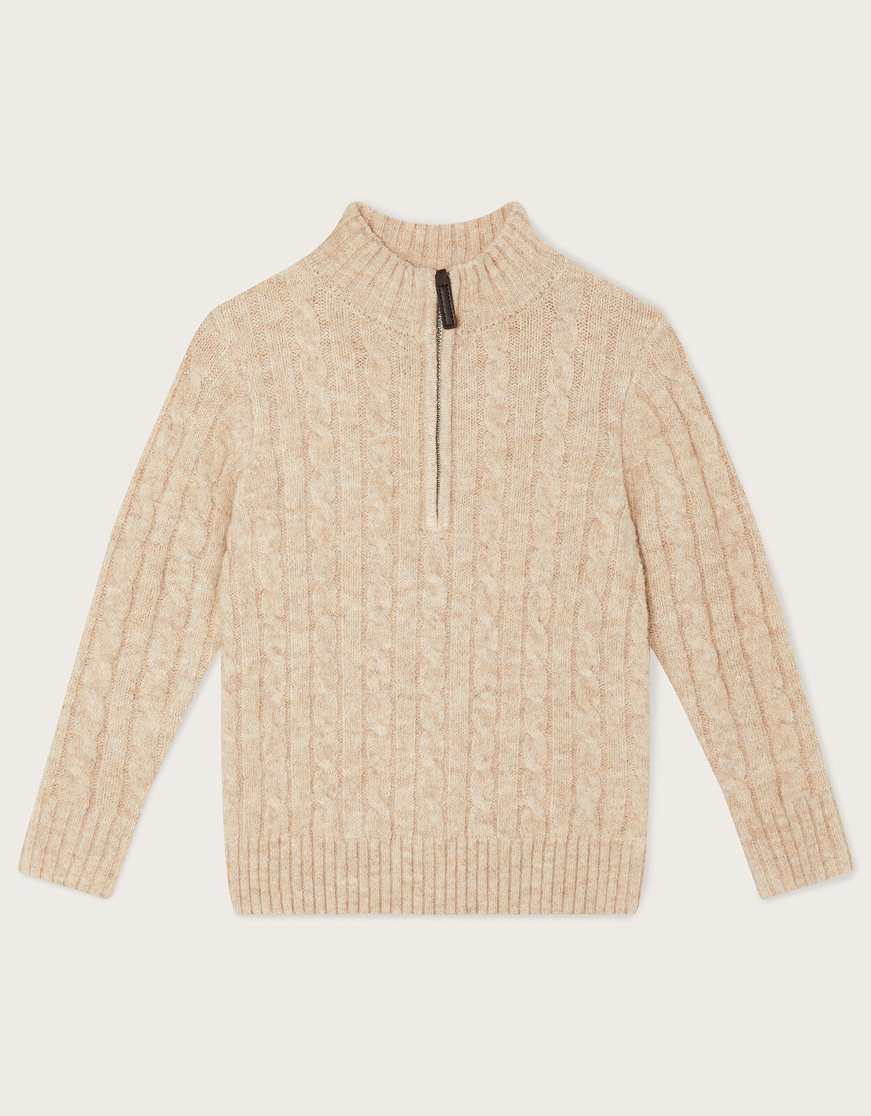 Cable knit half zip outlet