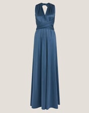 Thea Multiway Bridesmaid Dress, Blue (PETROL), large