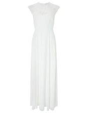 Lilian Lace Bodice Bridal Dress, Ivory (IVORY), large