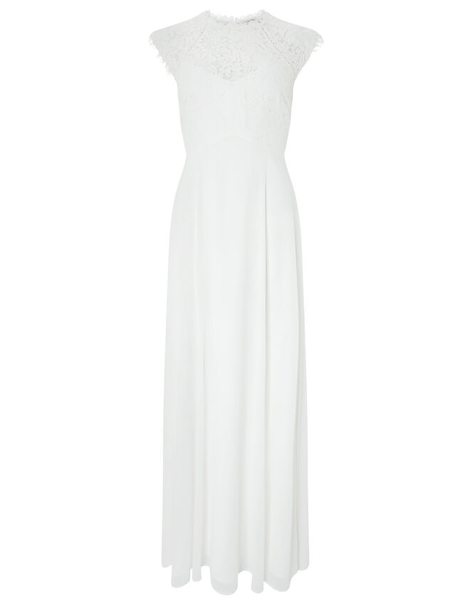 Lilian Lace Bodice Bridal Dress, Ivory (IVORY), large