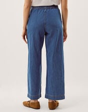 Harper Short Wide Leg Jeans, Blue (DENIM BLUE), large