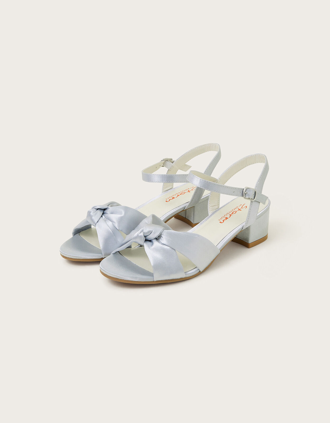 Childrens silver bridesmaid shoes top
