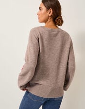 Fenn Floral Jumper, Mink (MINK), large