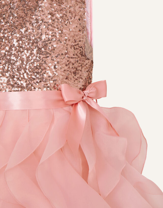 Cancan Sequin Ruffle Dress , Pink (PINK), large