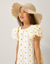 Pastel Sequin Floppy Sun Hat, Multi (MULTI), large