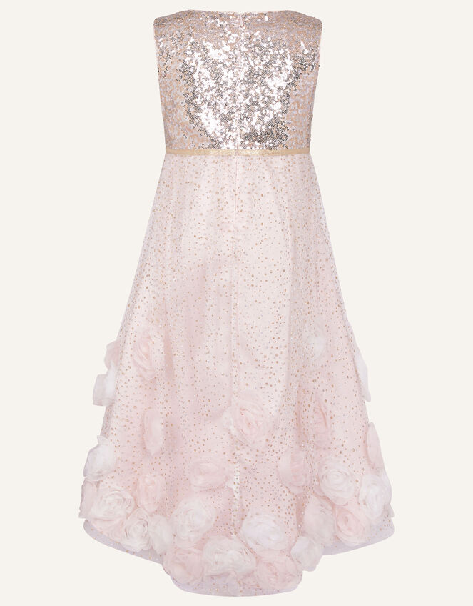 Sparkle 3D Flower Dress, Pink (PINK), large