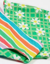 Frugi Tegan Reversible Tankini Set, Multi (MULTI), large