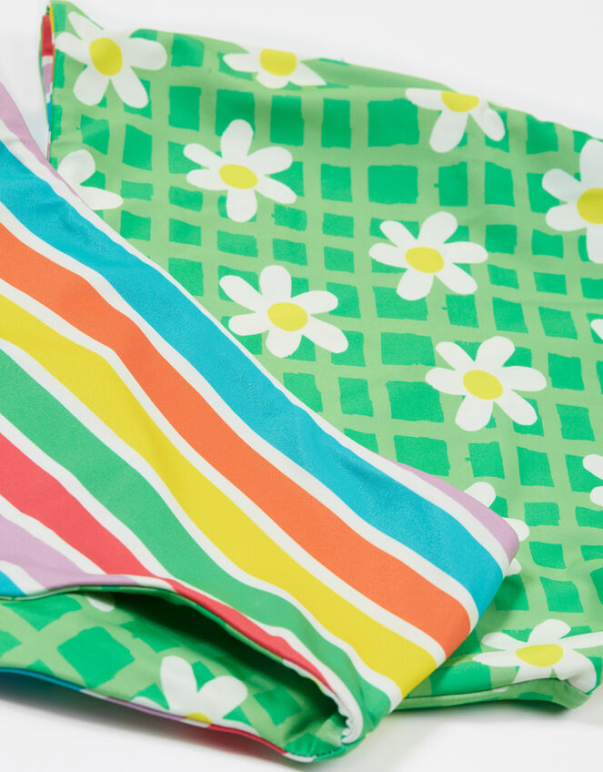 Frugi Tegan Reversible Tankini Set, Multi (MULTI), large