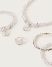 Bridesmaid Faux Pearl Jewellery Set, , large