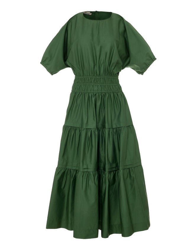 Devotion Twins Geraros Tiered Midi Dress, Green (GREEN), large