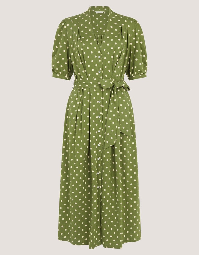 green jersey midi dress Green Jersey Midi Dress