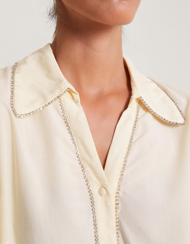 Dani Diamante Blouse, Ivory (IVORY), large