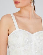 Caroline Embellished Bridal Dress, Ivory (IVORY), large