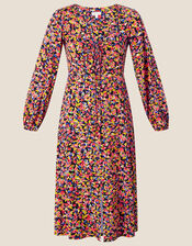 Floral Print Tea Dress, Multi (MULTI), large