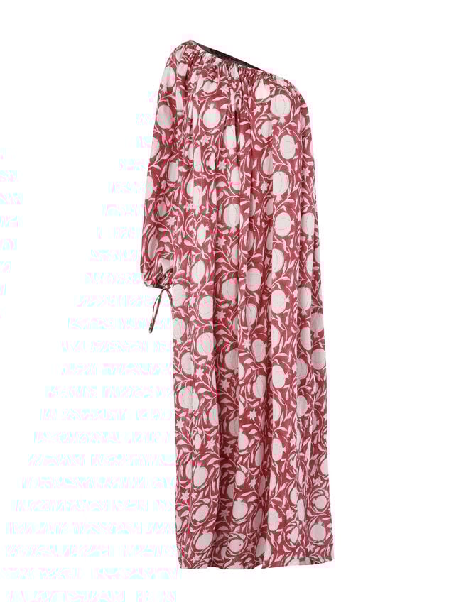 Pitusa One Shoulder Block Print Maxi Dress, , large