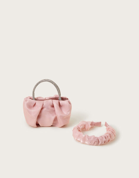 Organza Bag and Ruffle Headband Set, , large