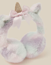 Fluffy Unicorn Earmuffs, , large