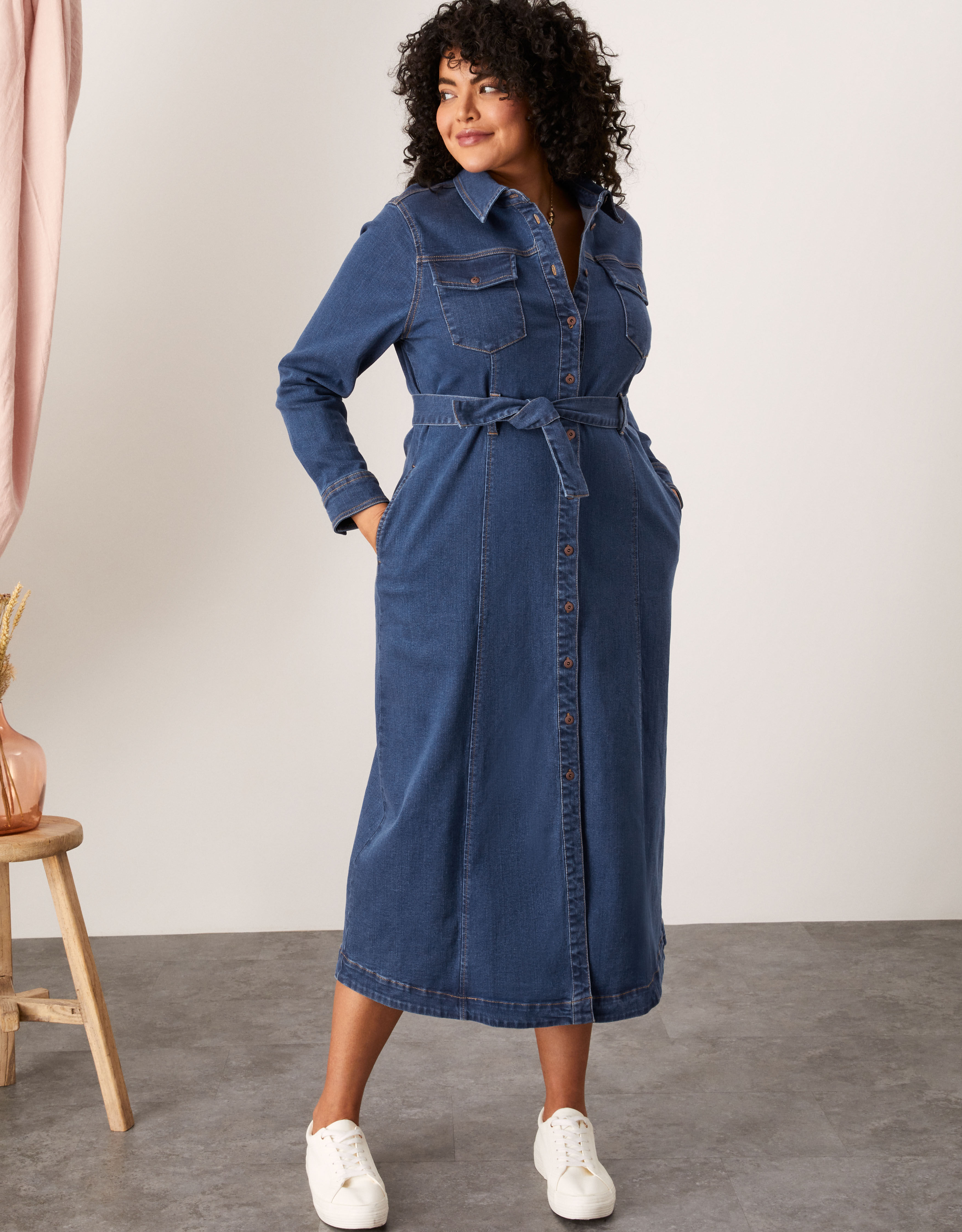 Monsoon denim on sale dress