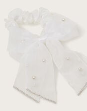 Communion Bow Scrunchie, , large