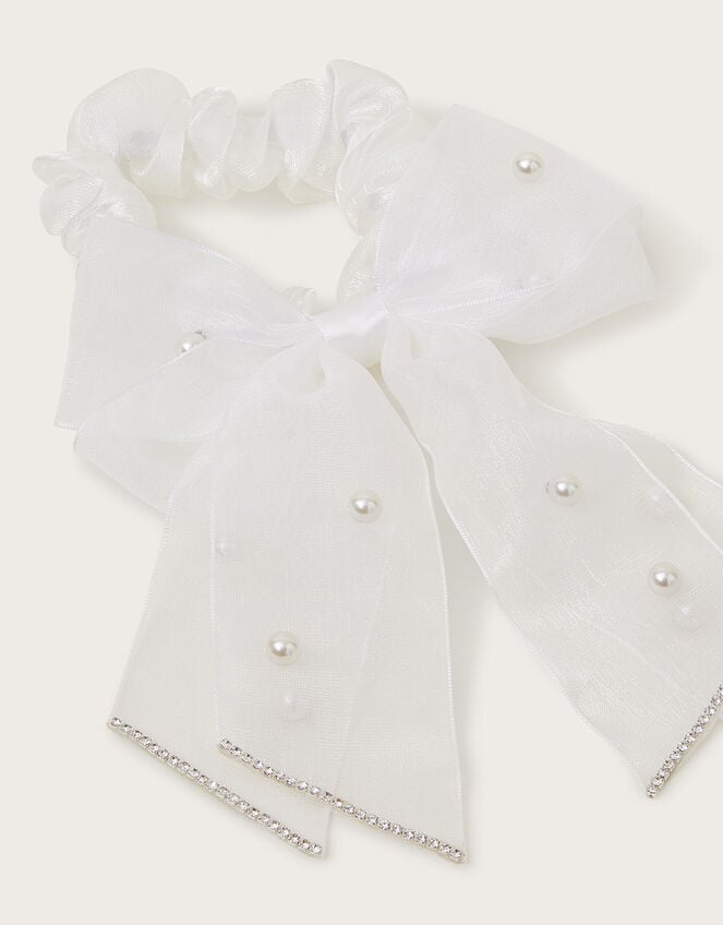 Communion Bow Scrunchie, , large