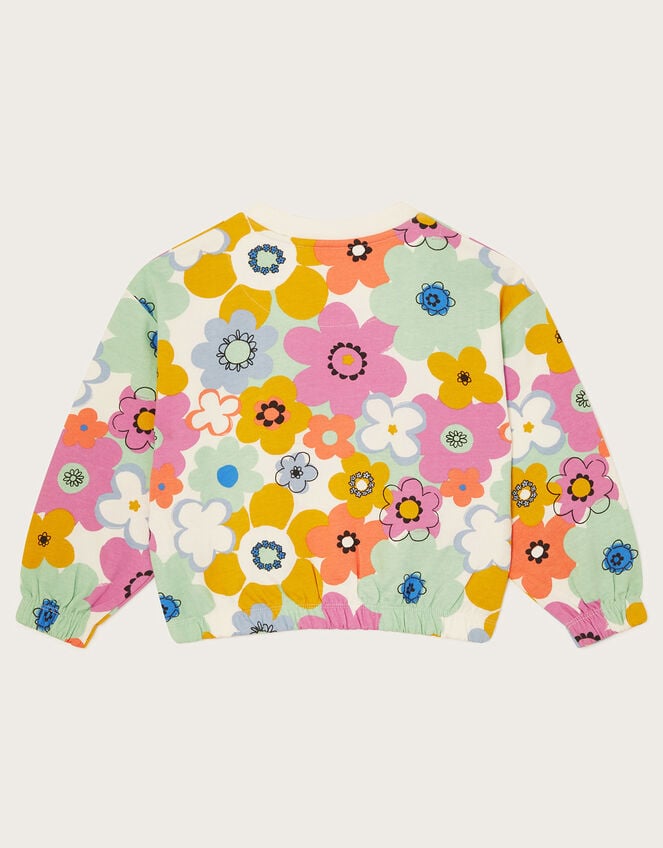 Retro Floral Sweater, Multi (MULTI), large